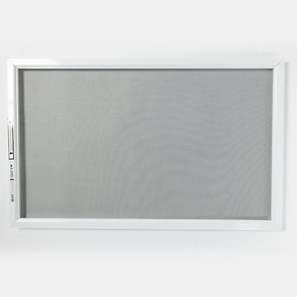 34 In W X 24 In H Awning Window Screen, CA3, Aluminum Mesh, White